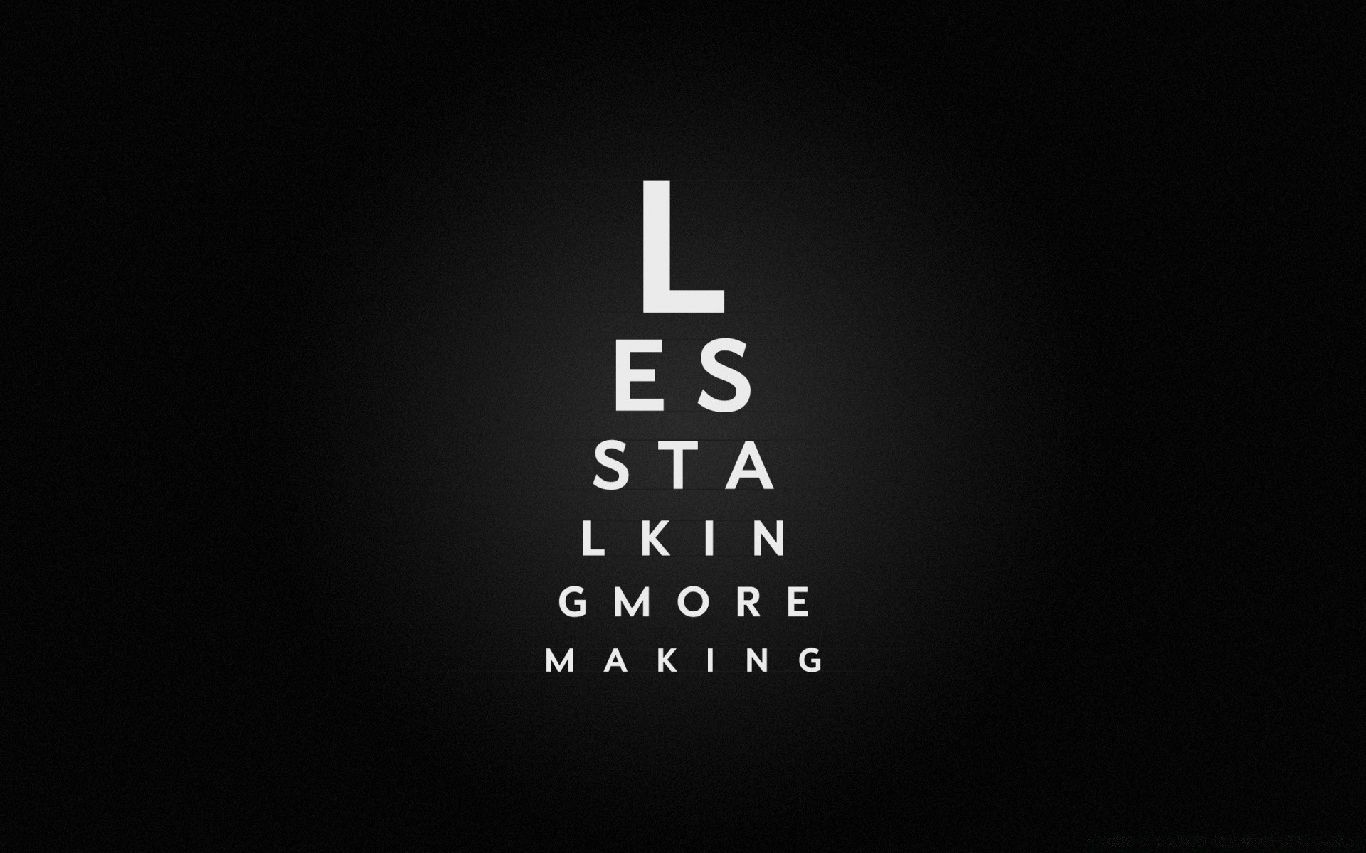 labels dark alphabet