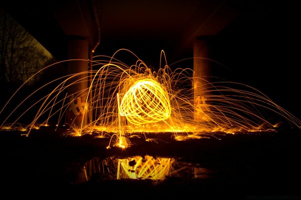 Night entertainment light show