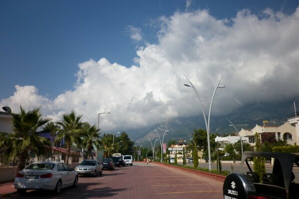 Evening in Kemer. Turkey