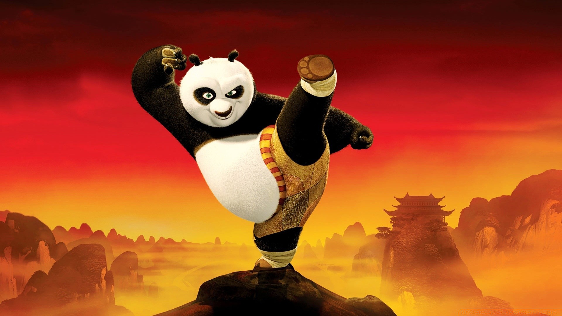 kung fu panda outdoors christmas nature one