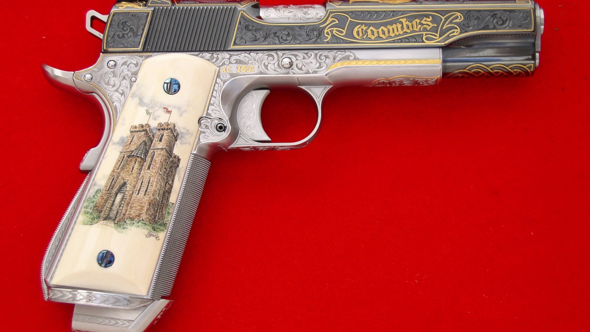 firearms gun weapon pistol offense danger force ammunition security trigger protection safety bullet revolver old defence gauge army military wood steel