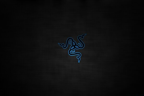 Dark blue pattern on a black background