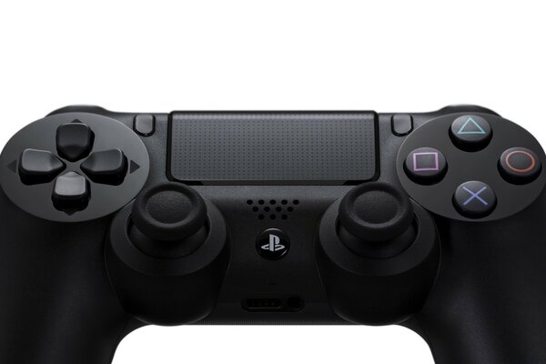 Matte joystick on a snow-white background
