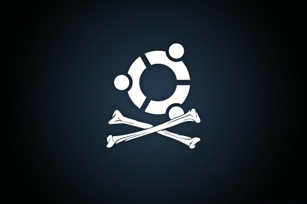 Linux design illustration with the symbol