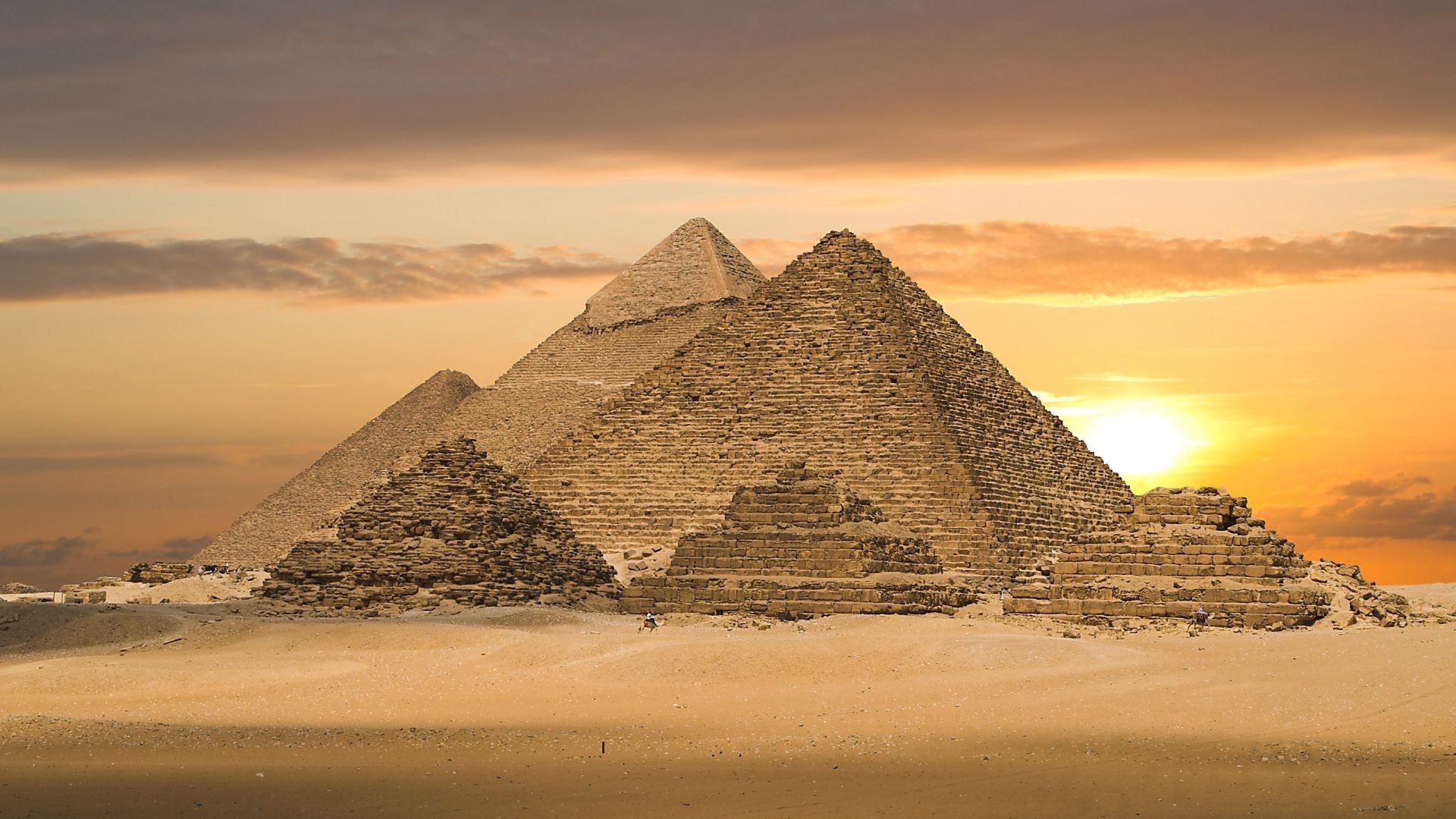 famous places pyramid desert travel archaeology sunset sand grave pharaoh sun dawn camel outdoors sky