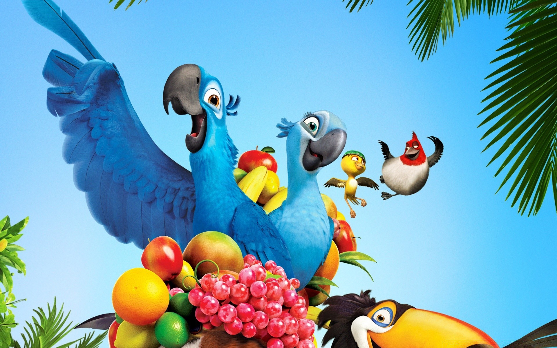 cartoons nature bird tree