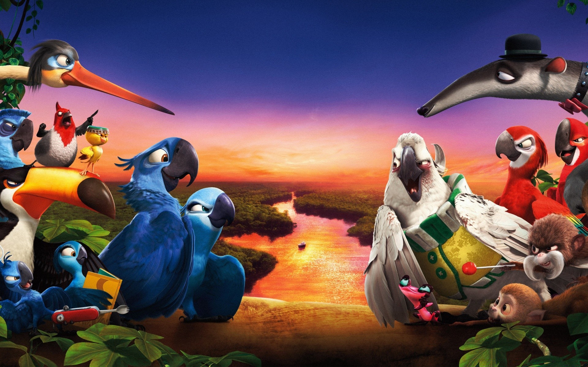 cartoons illustration group man movie