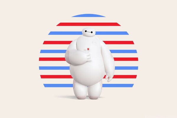 Marshmallow man. Cartoon characters
