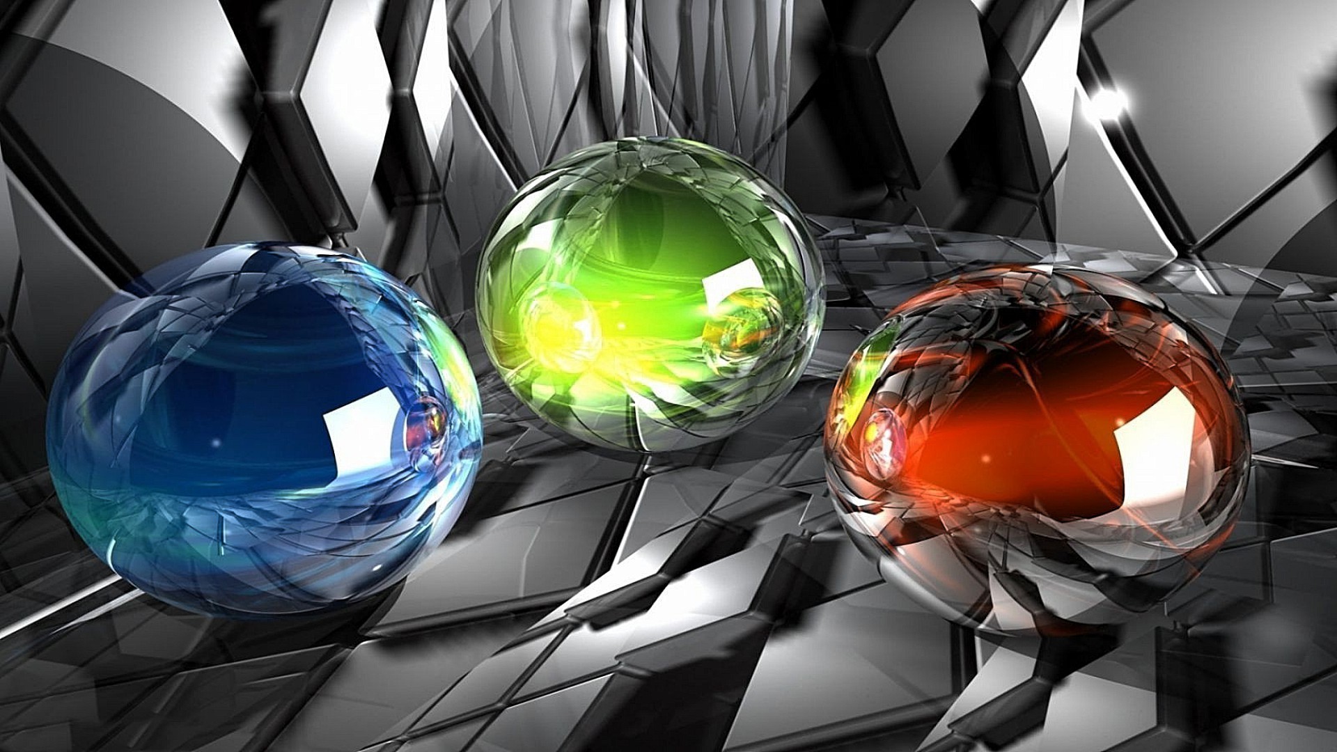 bright colors glass business spherical ball-shaped technology light