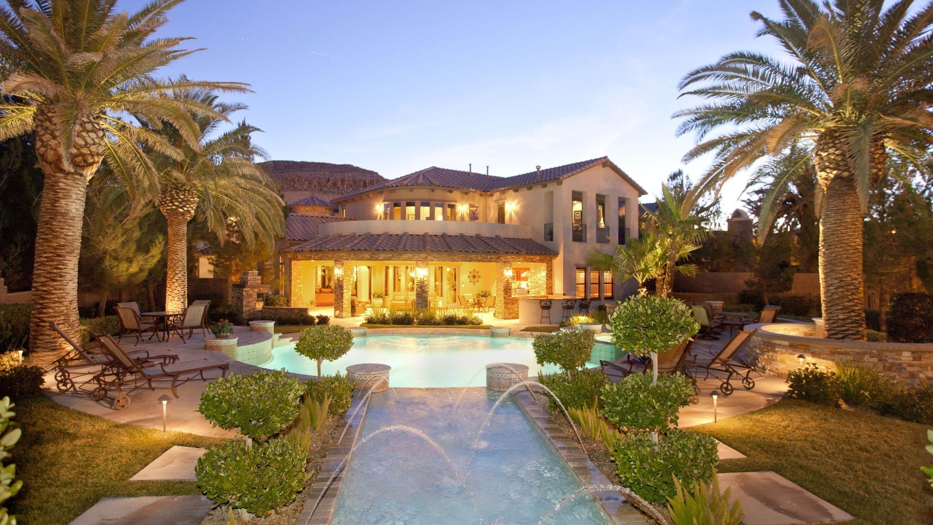 houses and cottages pool hotel resort palm luxury swimming pool travel vacation water patio tropical tree chair beach architecture villa poolside swimming house