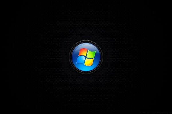 Windows icon on a black background