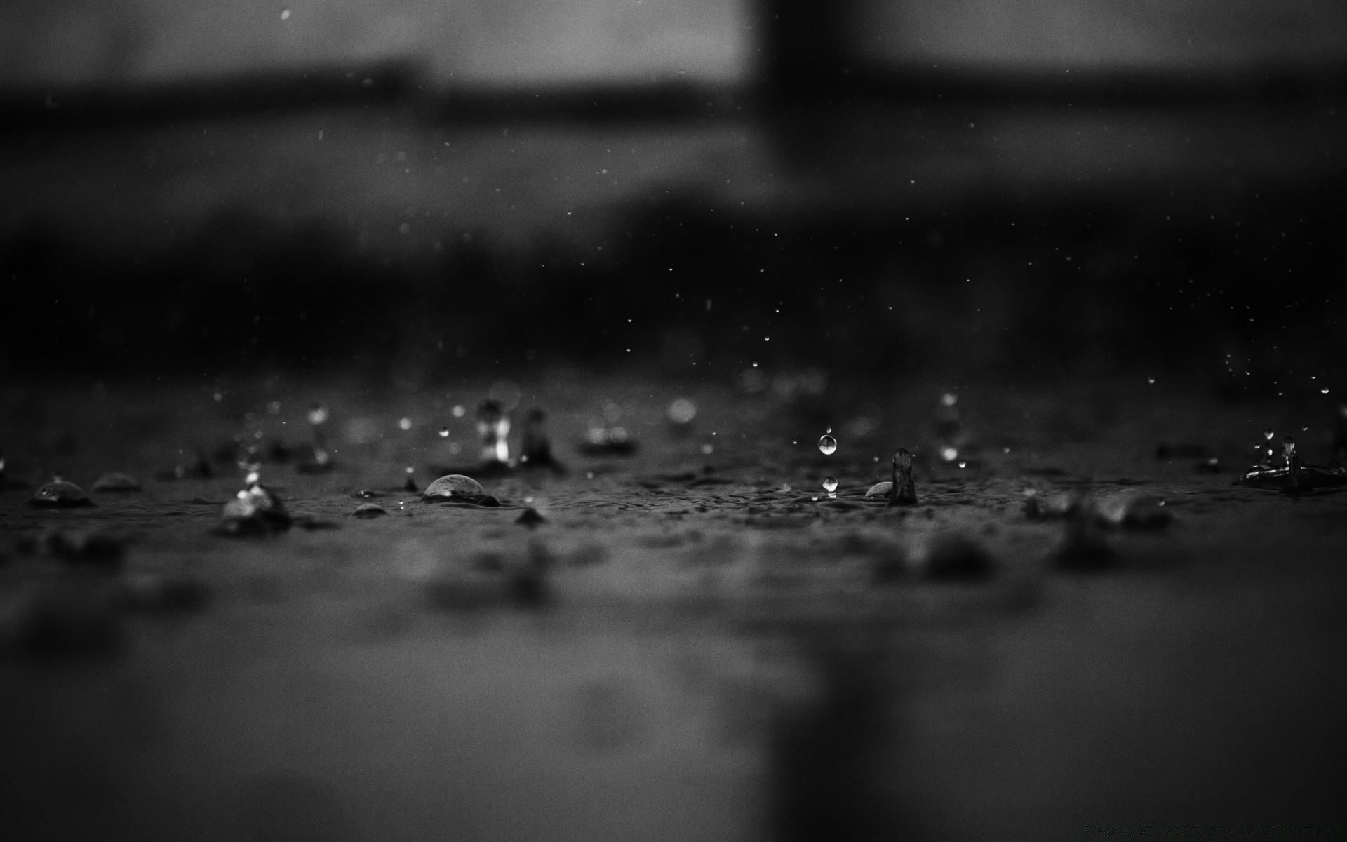water rain drop wet monochrome droplet dew reflection raindrop splash cold bubble light black and white glass drink dof abstract liquid clean