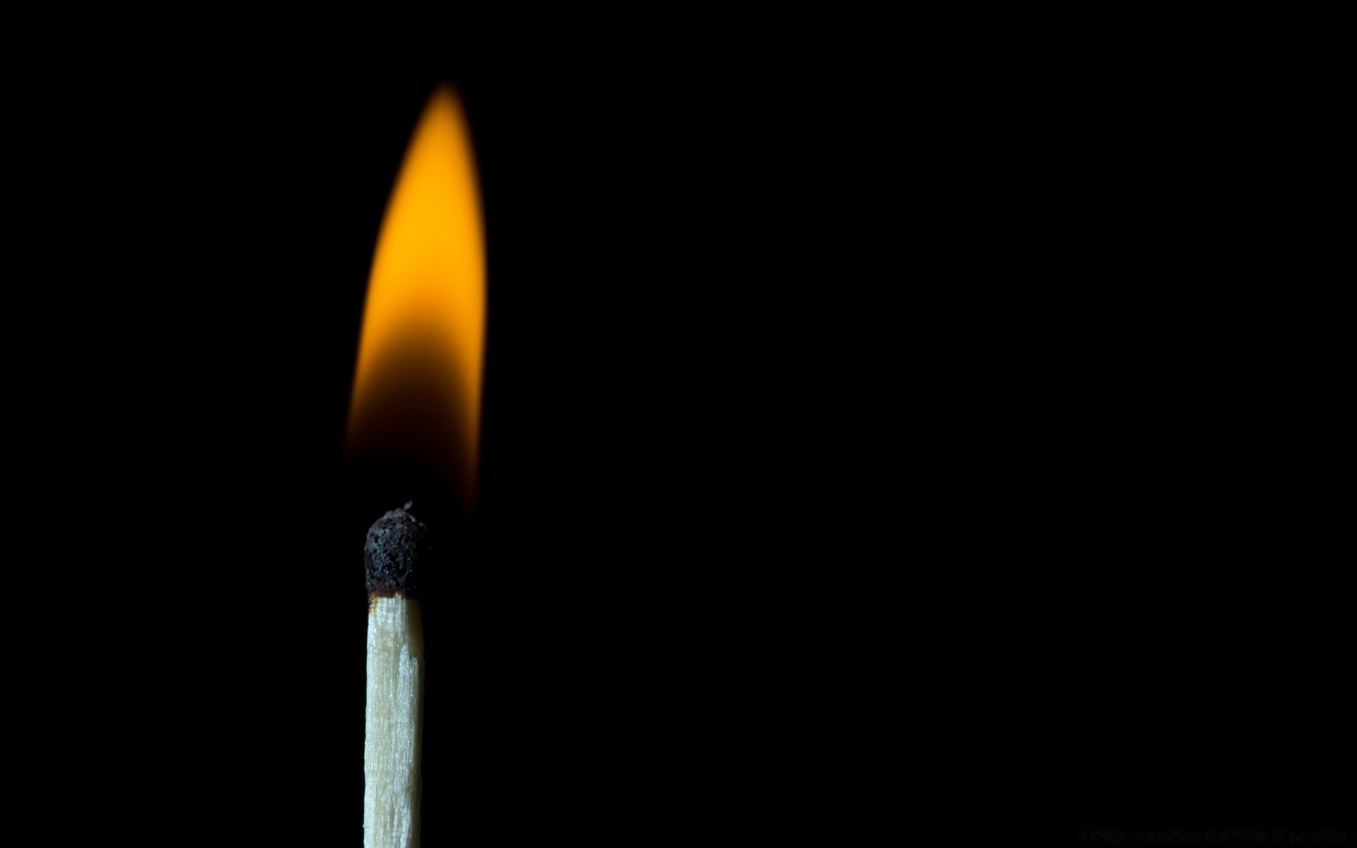 fire flame burnt burn ash dark danger smoke candle matchstick heat light flammable hot one stub