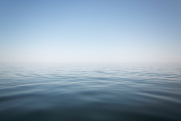Morning landscape of a clear lake