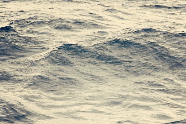 Sea waves in silver tones
