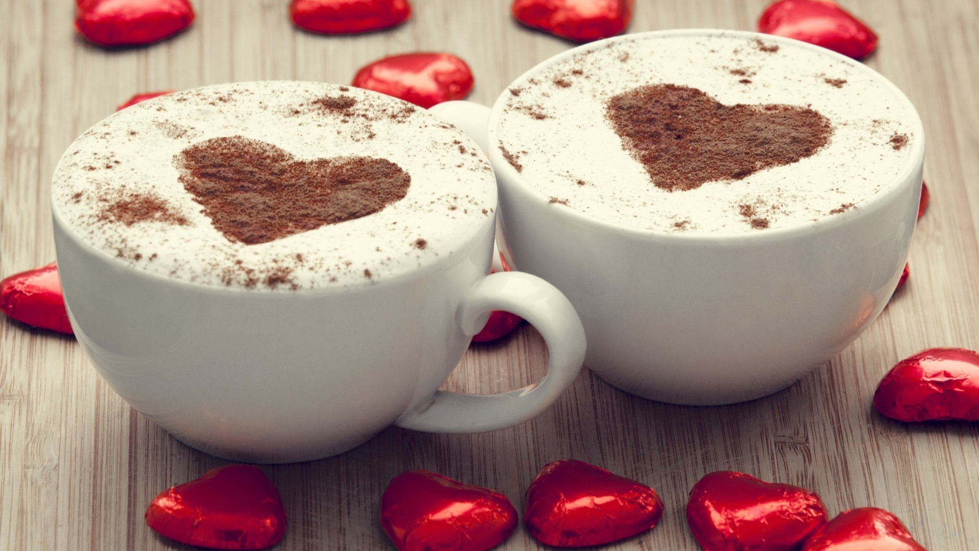 hearts coffee cream breakfast delicious milk chocolate sugar food cup sweet cappuccino wood traditional dawn hot