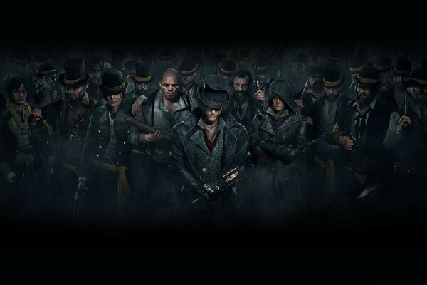 Characters of the universe based on the game assassins creed