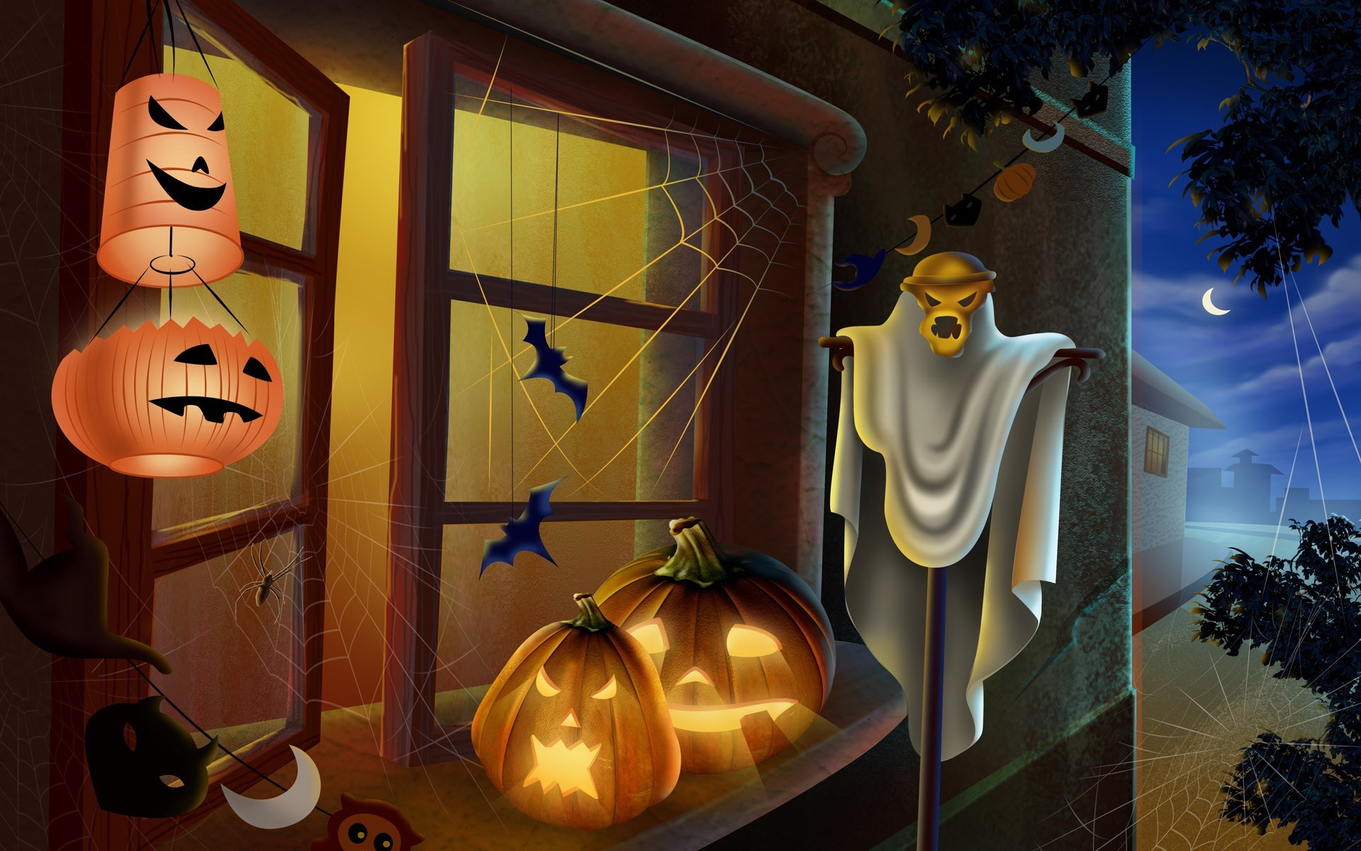 halloween sketch illustration lantern pumpkin