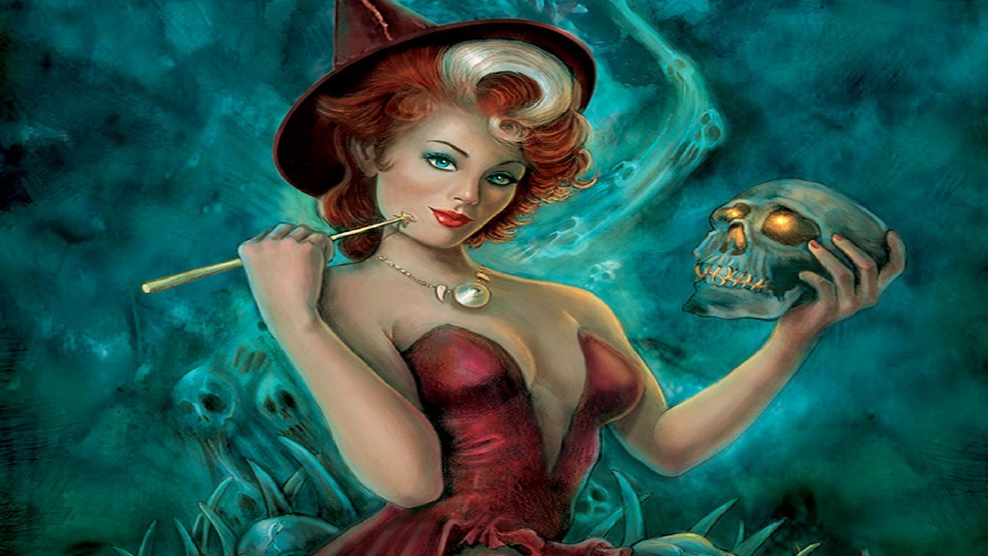 witch woman underwater girl face beautiful fairy portrait model fantasy fashion magic art sexy adult