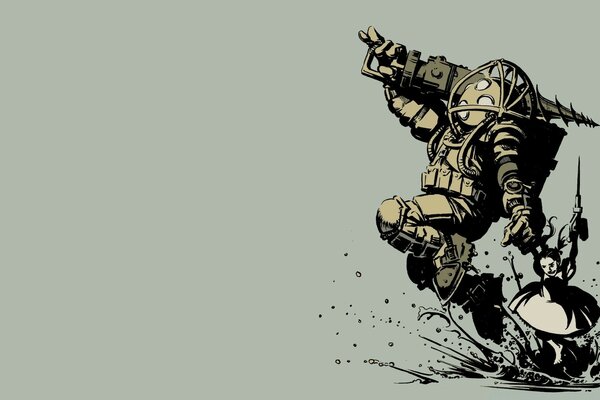 Illustration from the video game bioshock