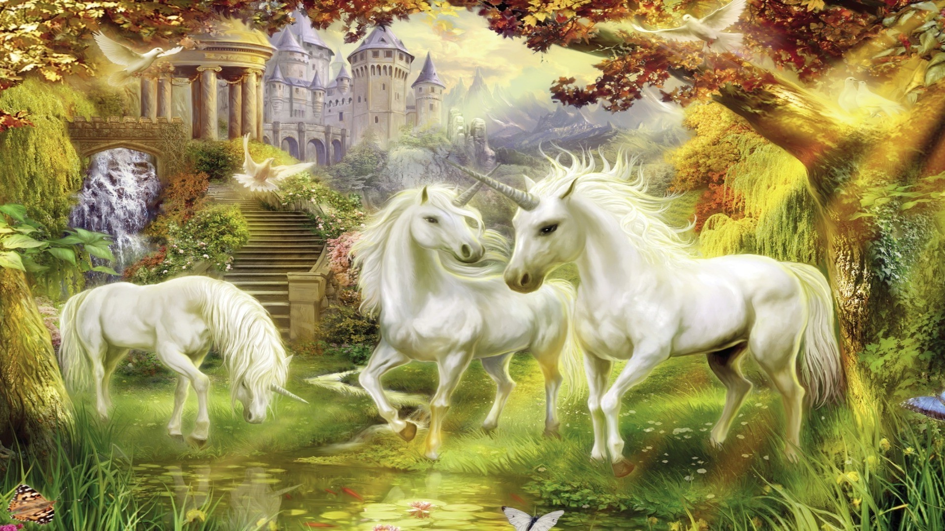 magical animals cavalry illustration nature mythology animal legend fairy fantasy grass art narrative beautiful painting fairytale mammal wild myth