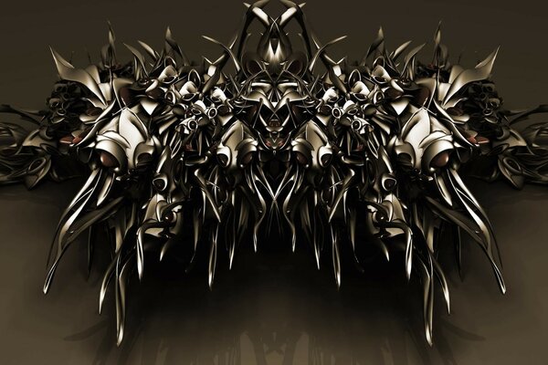 Metal chrome is invented unusually