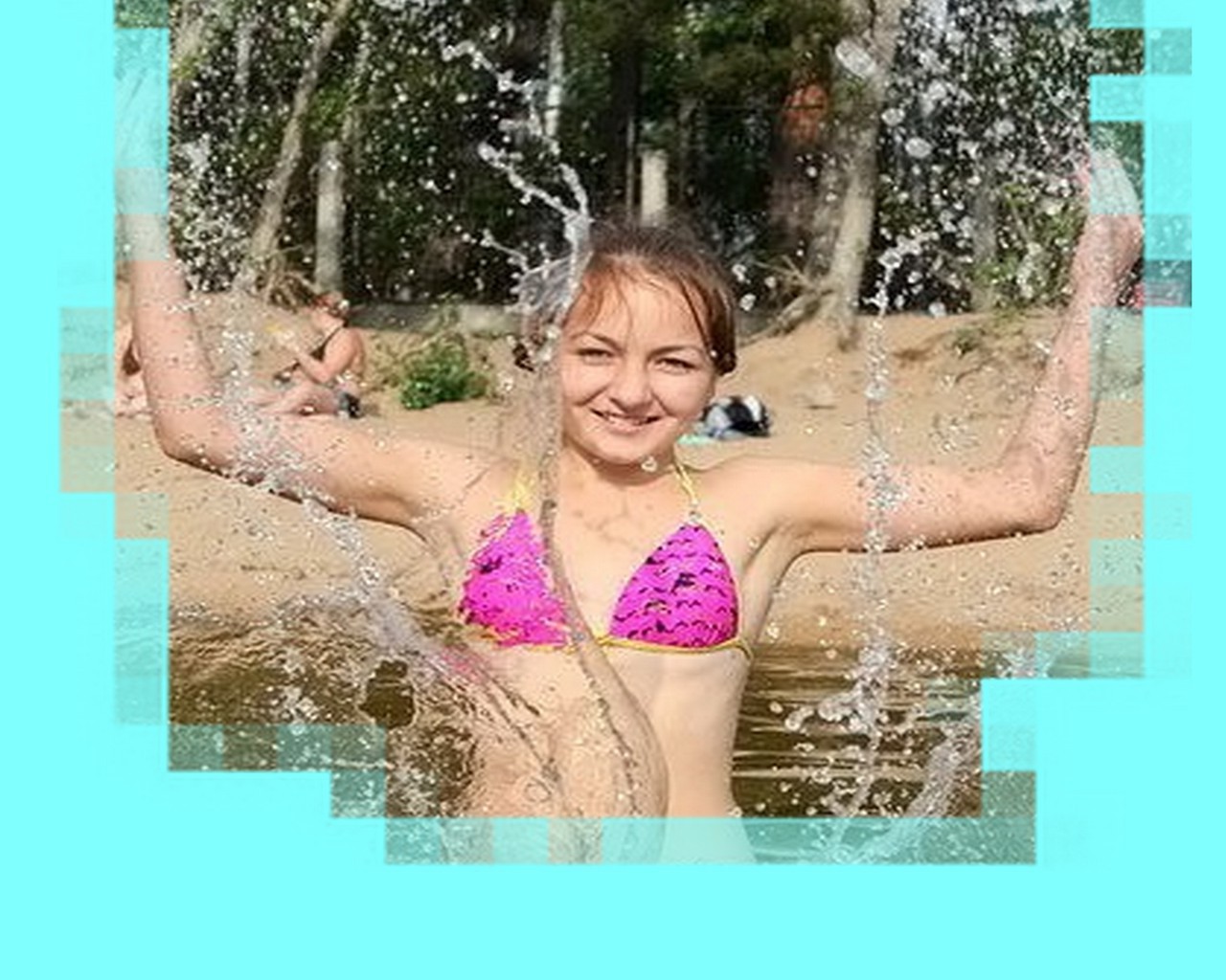 on vacation summer water wet relaxation fun leisure swimming pool nature happiness beautiful girl child woman outdoors young enjoyment joy lifestyle cheerful