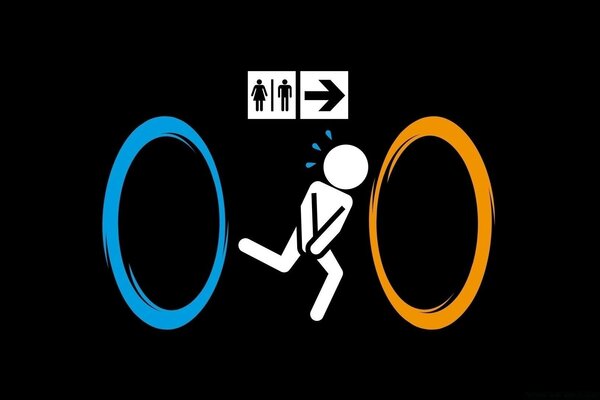 Image of portals and toilet