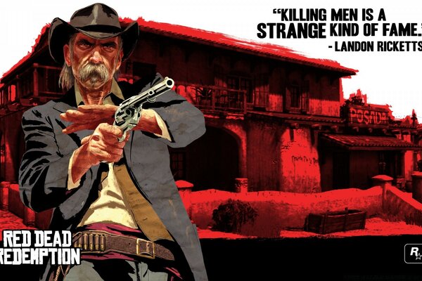 A man with a gun, aiming, careful