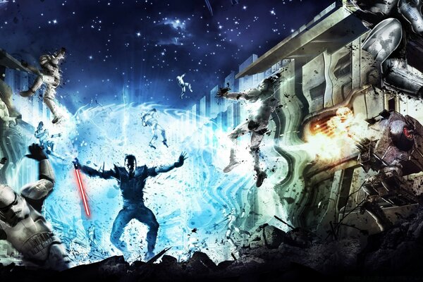 Space Warrior deflects blows