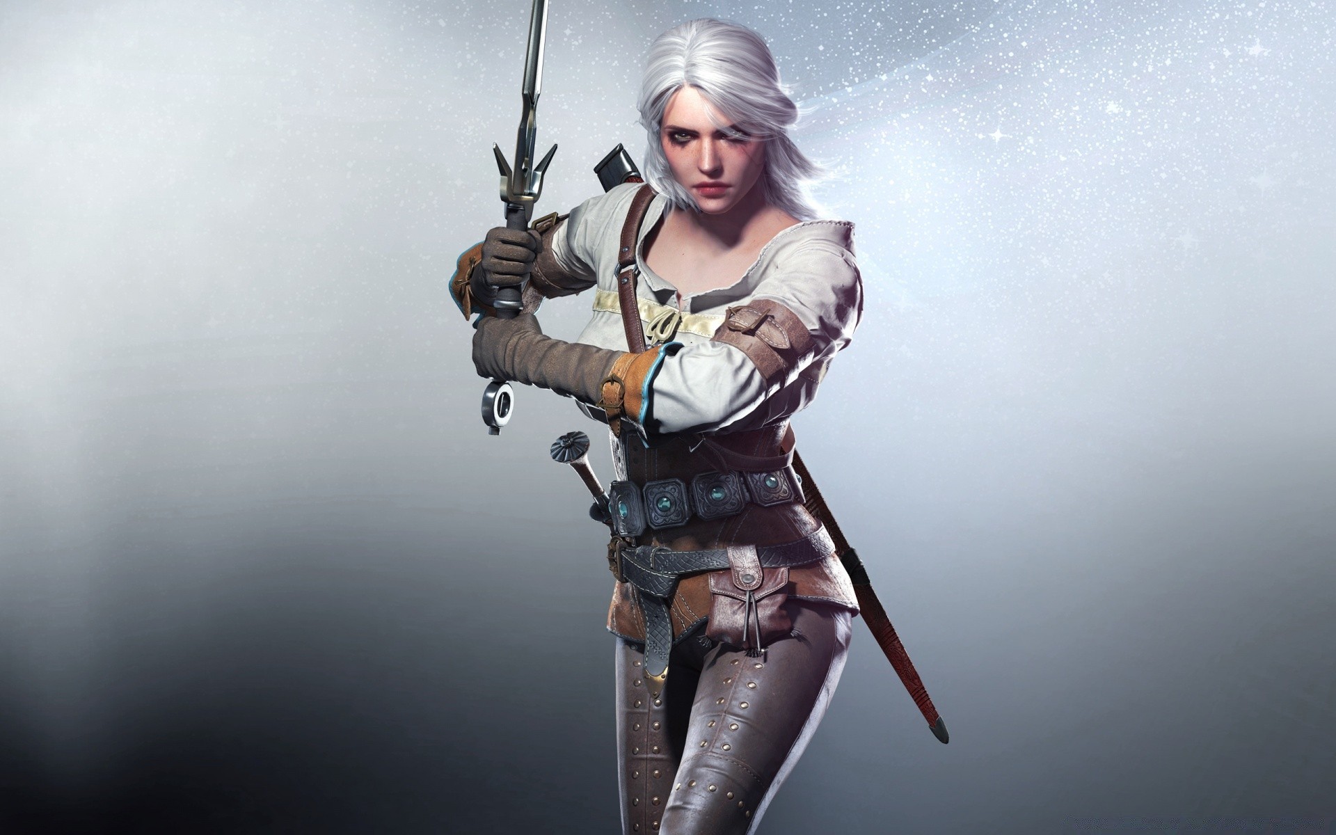 the witcher one adult woman portrait wear weapon recreation girl