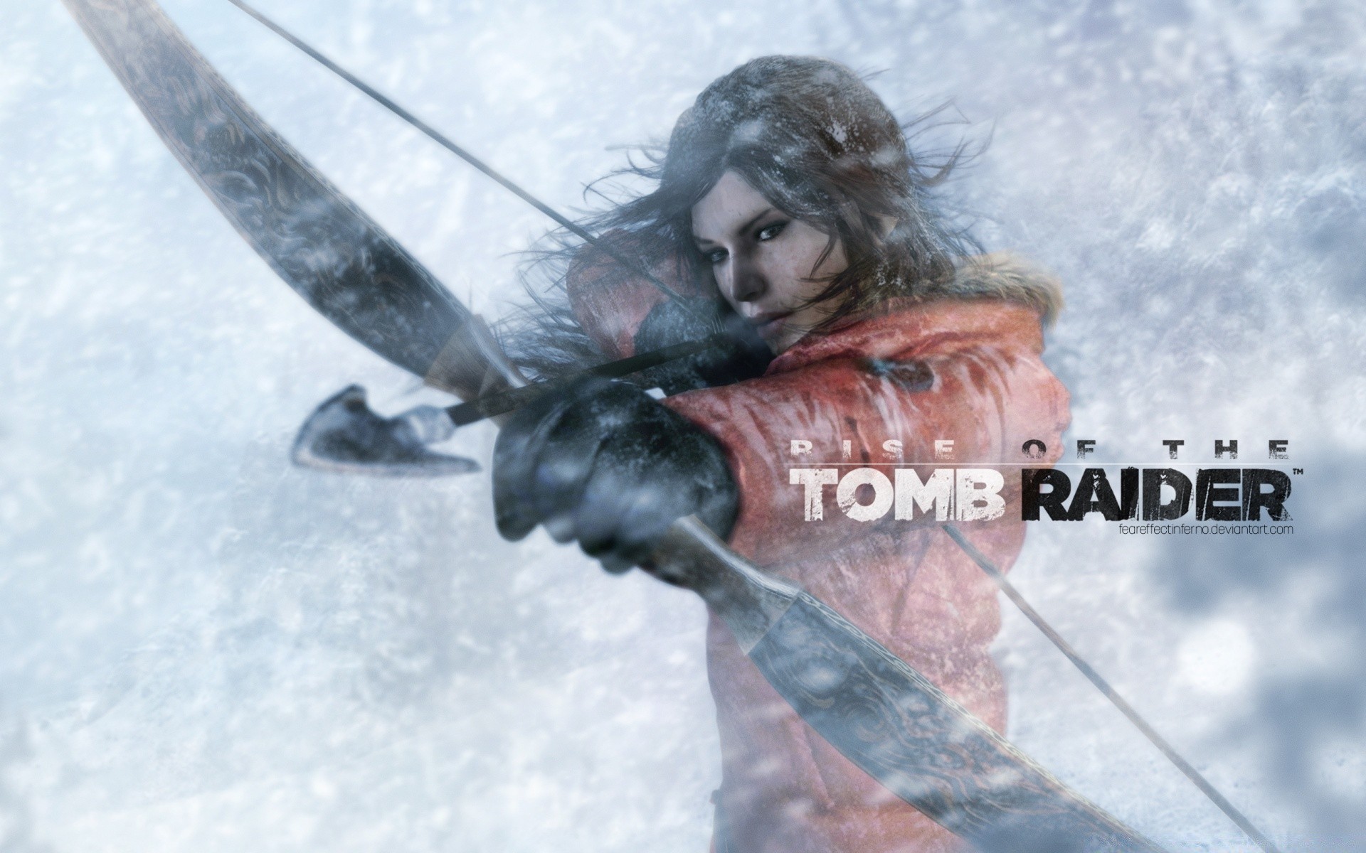 tomb raider cold snow winter frost woman cool outdoors adult fun danger man