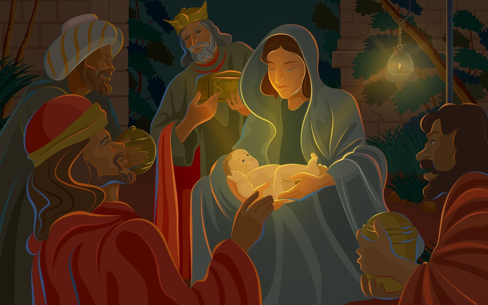 christmas illustration vector art design graphic leaf