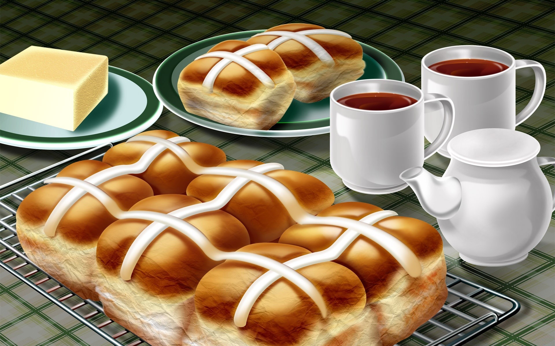 easter food breakfast bread pastry bakery coffee cup sweet hot delicious refreshment traditional plate tea cake table homemade meal dawn