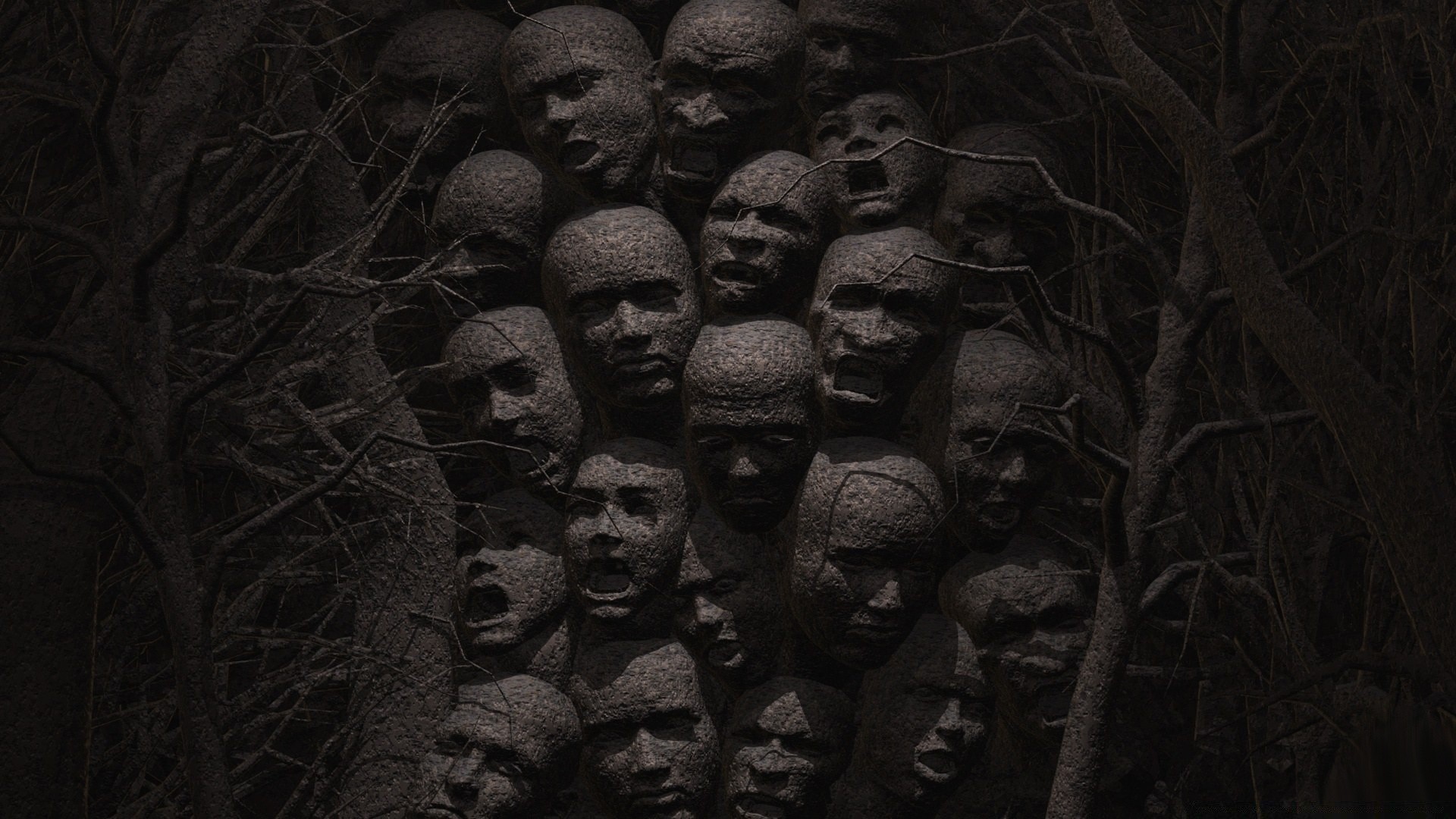halloween skull frame grave horror dark cemetery scary vicious skittish art eerie old fear