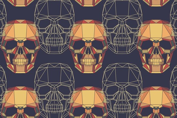 Beautiful decoration in the form of skulls