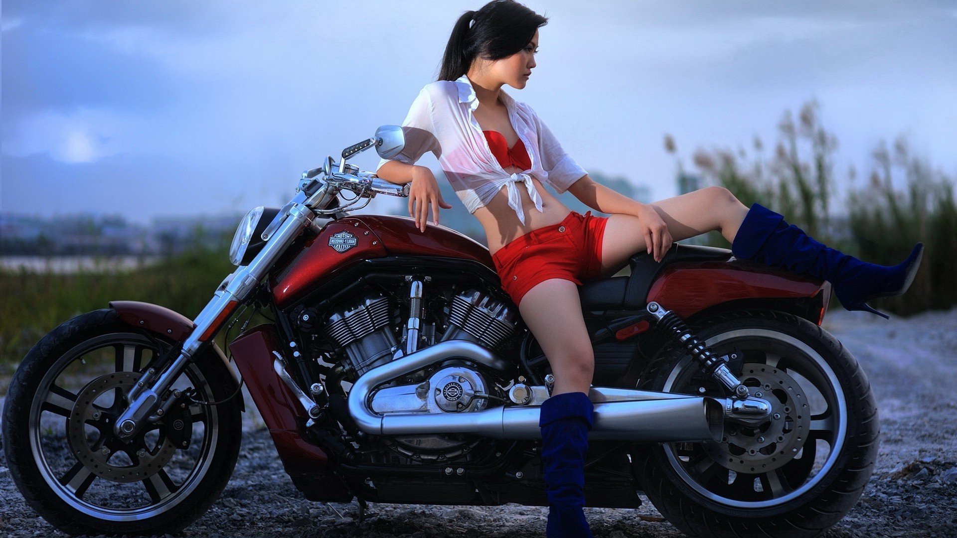 girls and motorcycles bike vehicle wheel transportation system