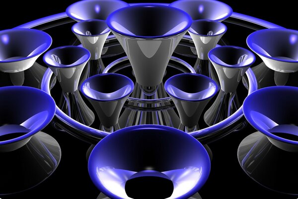 Blue pipe design