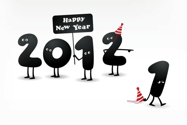 Graphic illustration with cool numbers