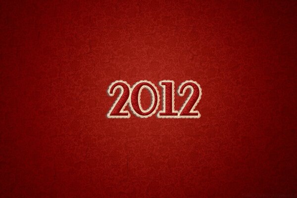 2012 on a red background