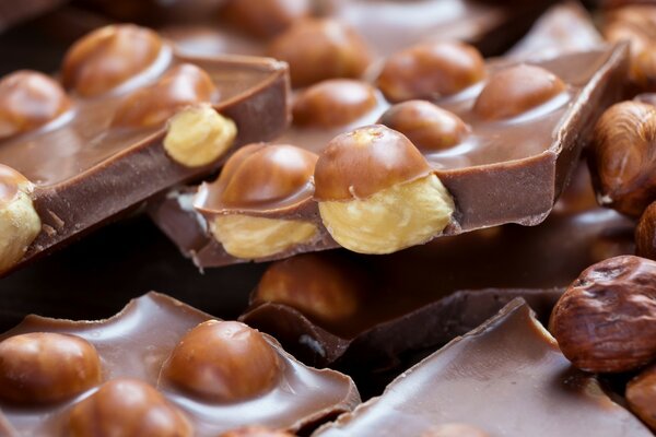Hazelnuts in chocolate are unforgettable