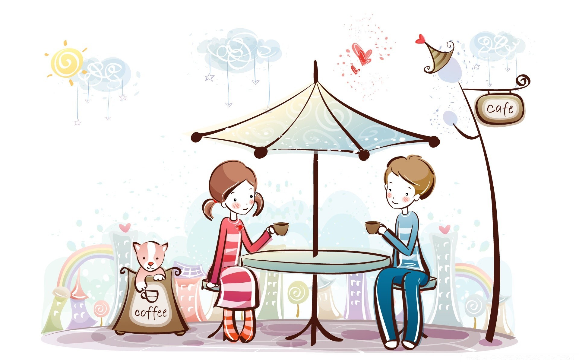 valentine s day illustration sketch vector child humor cute animal fun graphic