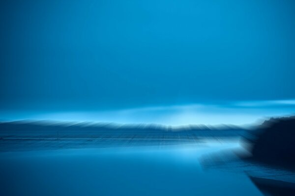 The silence of the water at sunset