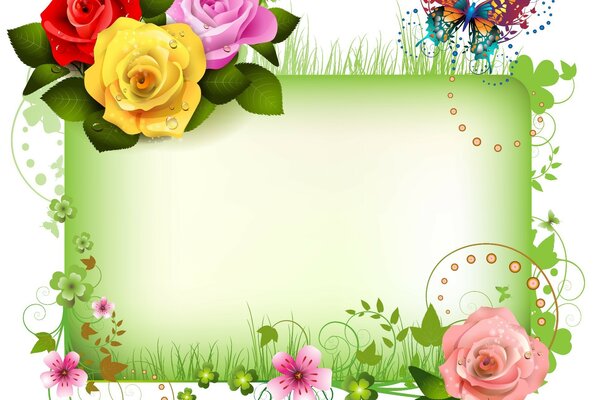 Abstraction and graphics frame decoration
