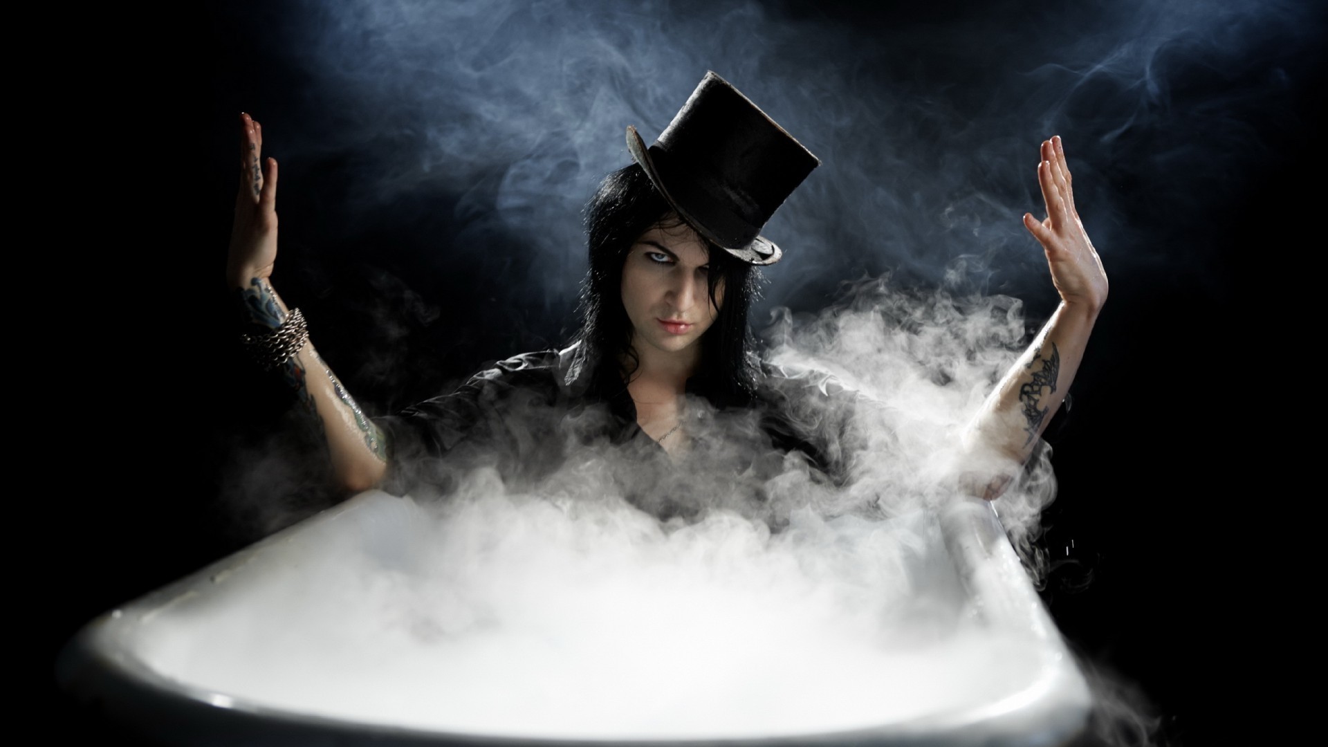 witch woman smoke portrait adult one magic girl fashion magician