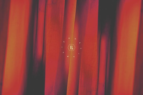 The clock on the curtain is of the same color
