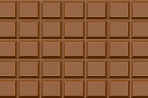 Rectangular Brown Chocolate bar