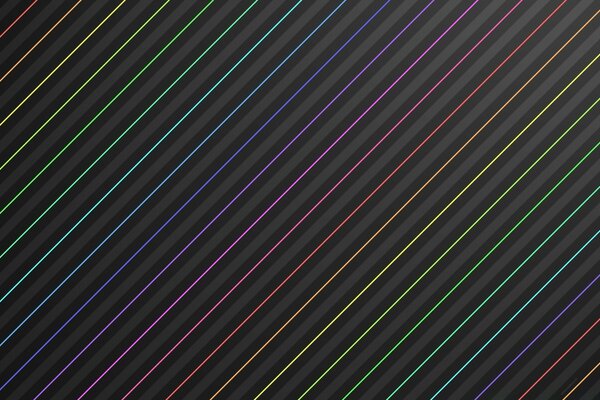 Colored stripes on a black background