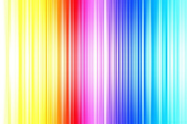 Rainbow from yellow to blue stripes