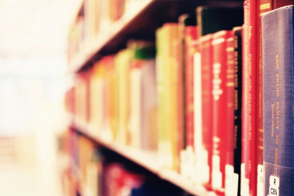 Library with various educational books